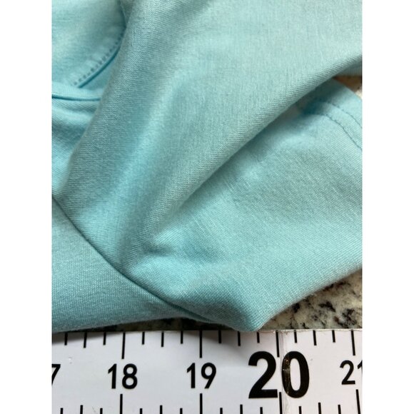 Unbranded Cold Shoulder Swing Tunic Dress M Blue Relaxed Fit Casual Chic Summer - Picture 7 of 9